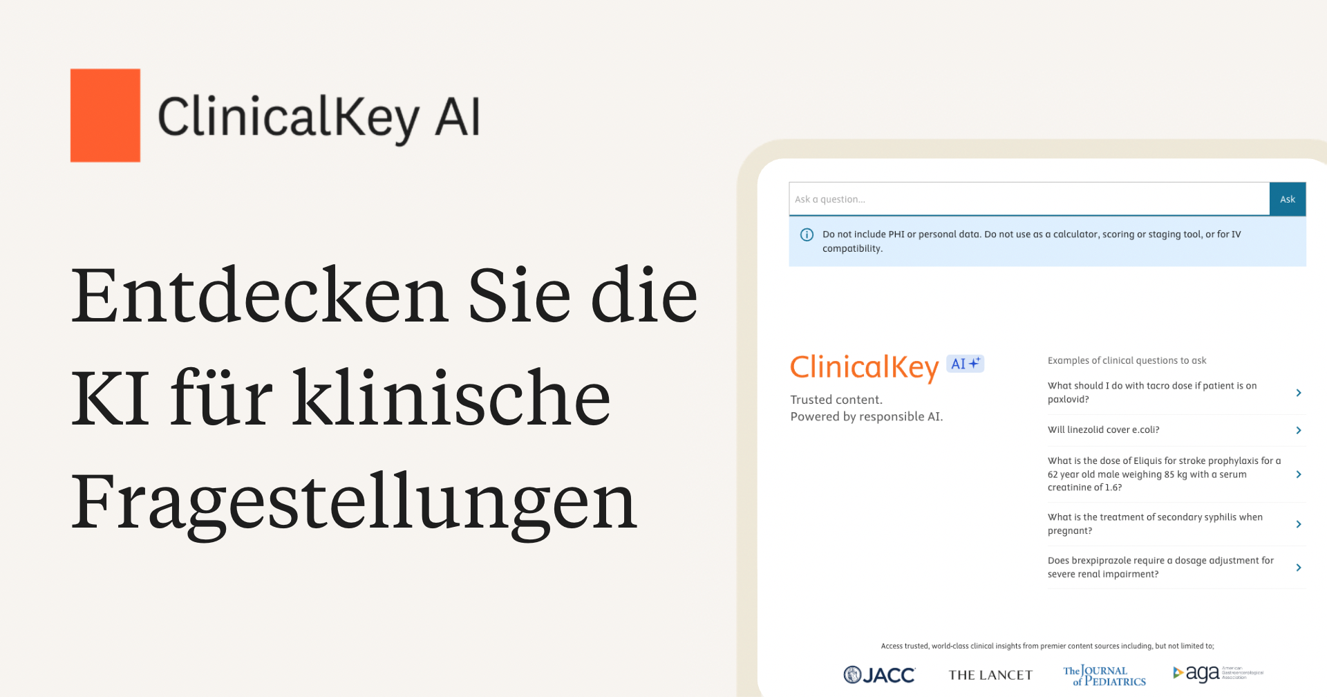 Entdecken Sie die KI f&uuml;r klinische Fragestellungen