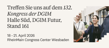 Treffen Sie uns auf dem 132. Kongress der DGIM Halle S&uuml;d, DGIM Futur, Stand 161